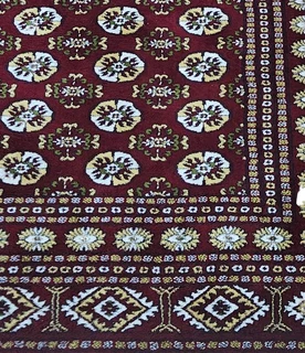 Bukhara Style Machine made made Area Rug