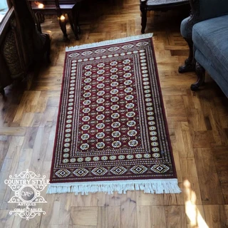 Bukhara Style Machine made made Area Rug