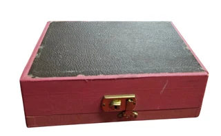 Retro Mid-Century two-tiered jewelry box