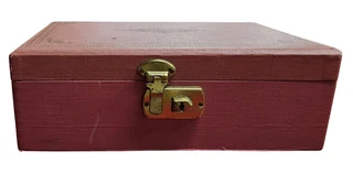 Retro Mid-Century two-tiered jewelry box