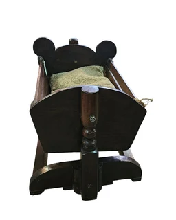 Wooden Rocking Doll Cradle