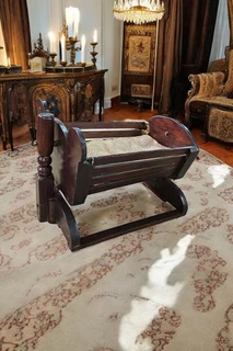 Wooden Rocking Doll Cradle