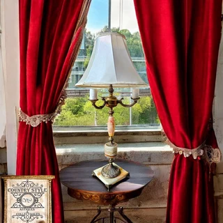 Mid-Century Brass and Marble/Onyx Accent Lamp