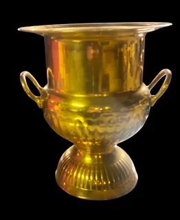 19th Century brass champagne cooler