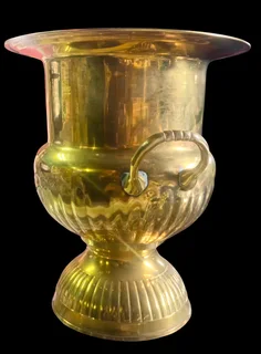 19th Century brass champagne cooler