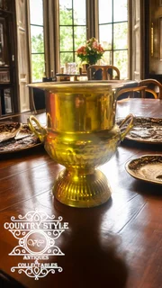 19th Century brass champagne cooler