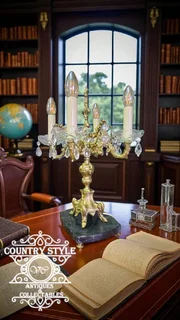 Antique French Revival candelabra lamp