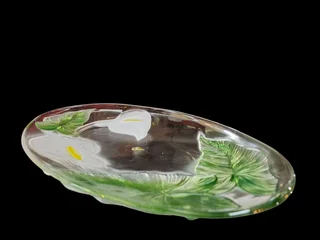 Luminarc Calla Lily Glass Platter or Serving Dish