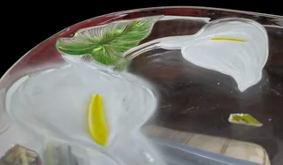 Luminarc Calla Lily Glass Platter or Serving Dish