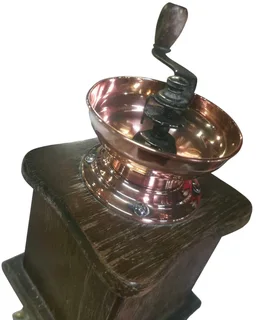 Vintage Box-Style Hand-Crank Coffee Grinder