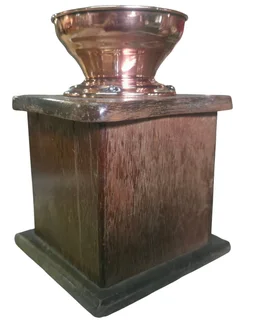 Vintage Box-Style Hand-Crank Coffee Grinder