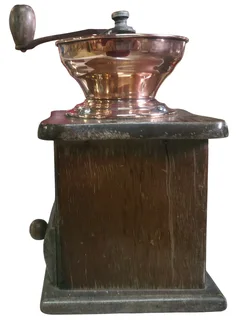 Vintage Box-Style Hand-Crank Coffee Grinder