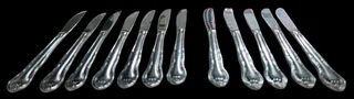 Baroque revival Style Dinner Knives 12
