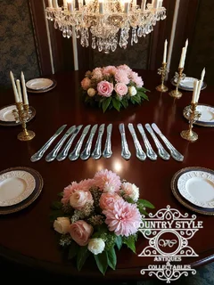 Baroque revival Style Dinner Knives 12