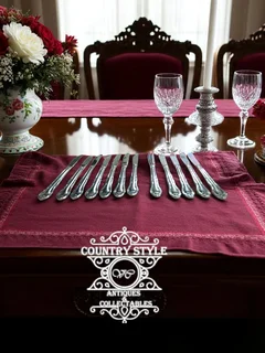 Baroque revival Style Dinner Knives 12