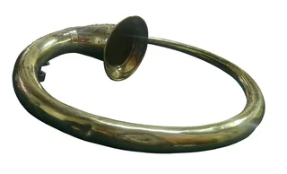 A collectible Cornet Simple (Circular Trumpet/Trombone), likely European (French) origin, dating to