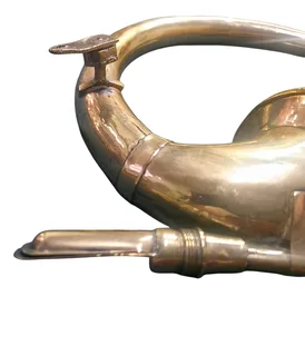 A collectible Cornet Simple (Circular Trumpet/Trombone), likely European (French) origin, dating to