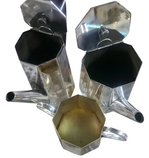 Art Deco French Silver-Plated 4-Piece Tea and Coffee Service