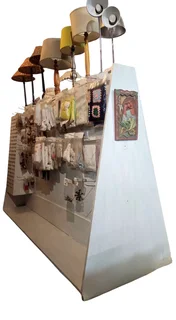 Double-Sided A-Frame Pegboard Gondola shelf