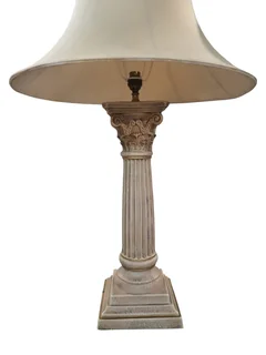 Neoclassical Corinthian Column Table Lamp