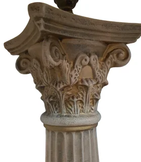 Neoclassical Corinthian Column Table Lamp