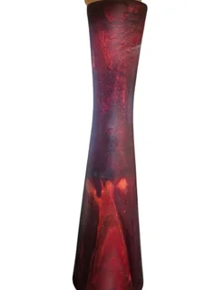 Dark Wood Hourglass Table Lamp