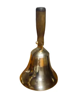 Brass Hand Bell with Wooden Handle
