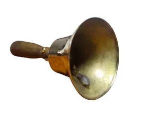 Brass Hand Bell with Wooden Handle