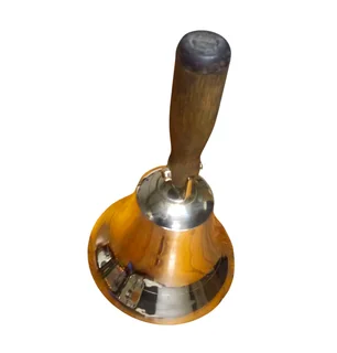 Brass Hand Bell with Wooden Handle