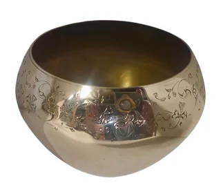 Vintage Brass Rose Bowl