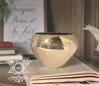 Vintage Brass Rose Bowl