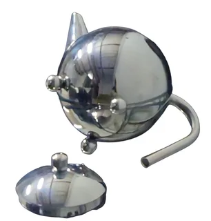 Mid-Century Teapot on Bun Feet