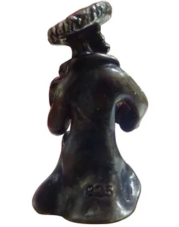 Ben-Zion Israel 925 Sterling Silver Fiddler Sculpture