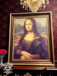 Mona Lisa framed canvas print