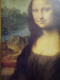 Mona Lisa framed canvas print