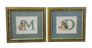 Beatrix Potter / Peter Rabbit style cross stitch alphabet