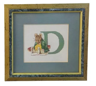 Beatrix Potter / Peter Rabbit style cross stitch alphabet