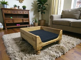 Elevated Wooden Dog Bed