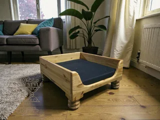 Elevated Wooden Dog Bed