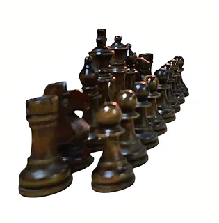 Vintage-Style Wooden Chess/Games Table