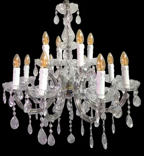 Baroque and Rococostyle12-Arm Crystal Chandelier