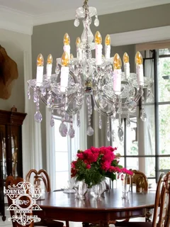 Baroque and Rococostyle12-Arm Crystal Chandelier