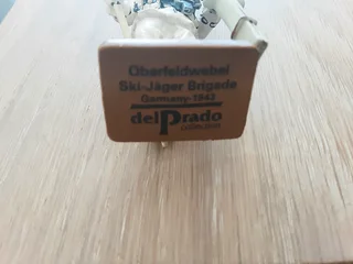 Del Prado Men at War  Ski-Jager Brigade Germany 1943 Ski Trooper. Used, hand painted lead soldier.