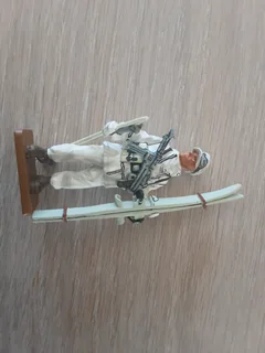 Del Prado Men at War  Ski-Jager Brigade Germany 1943 Ski Trooper. Used, hand painted lead soldier.