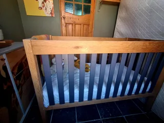 Solid Oak Cot