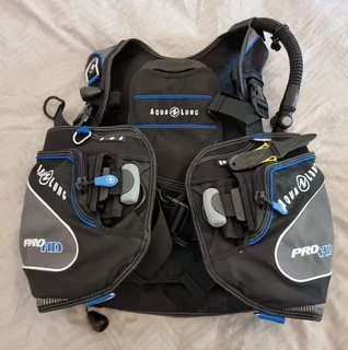 Complete scuba diving gear