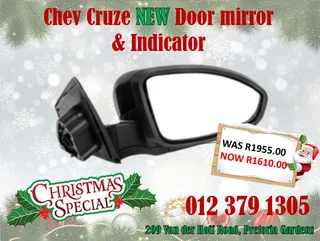 Now On Special – Chev Cruze New Door Mirror With Indicator