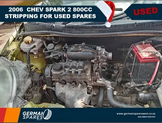 2006 Chev Spark 2 800cc Stripping for used spares
