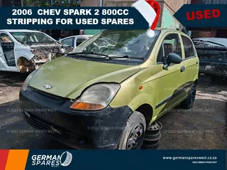 2006 Chev Spark 2 800cc Stripping for used spares