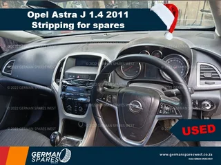 2011 Opel Astra J 1.4 Manual Stripping for spares